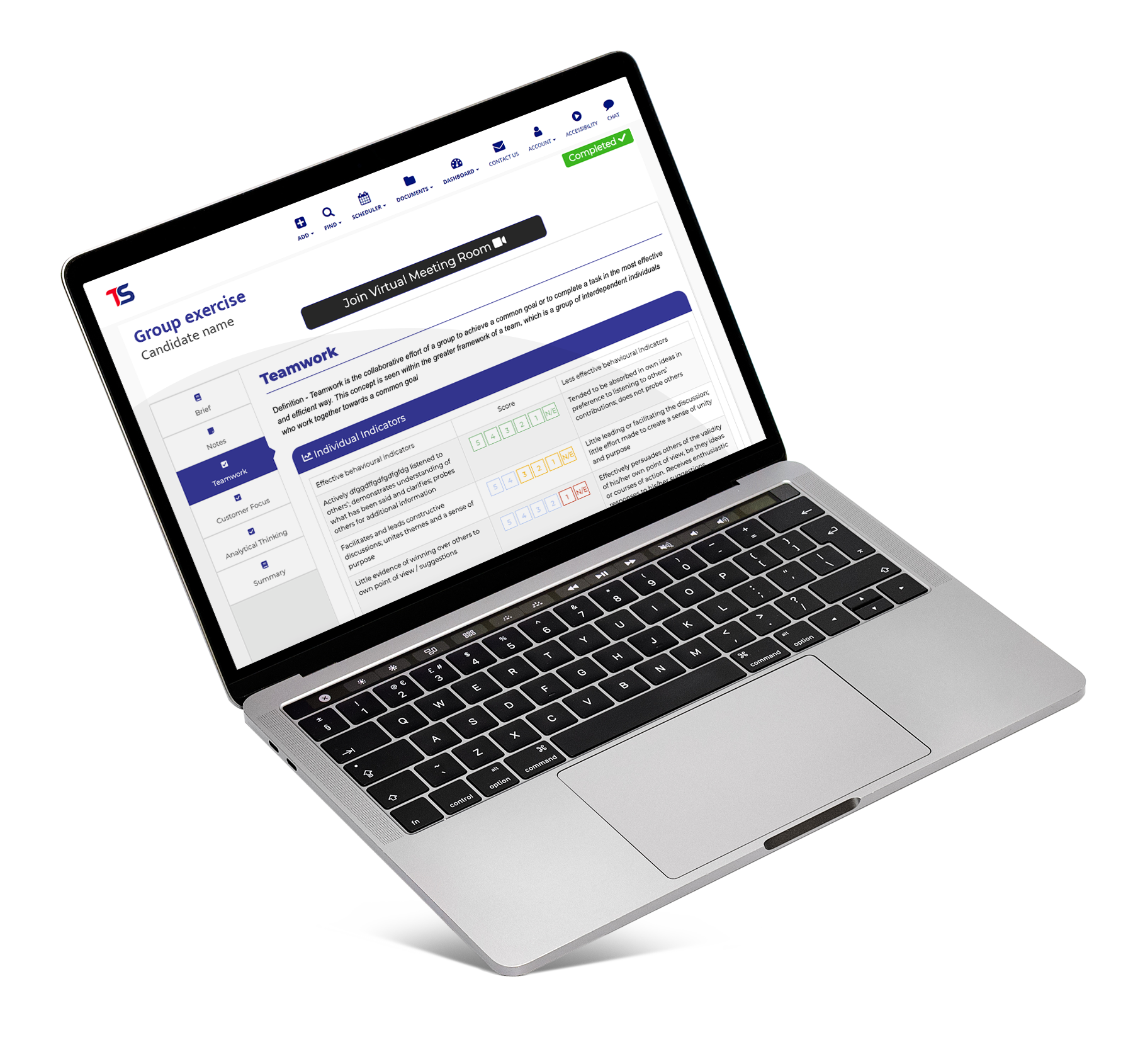 TS_Laptop2_assessor-feedback_view TopScore Laptop